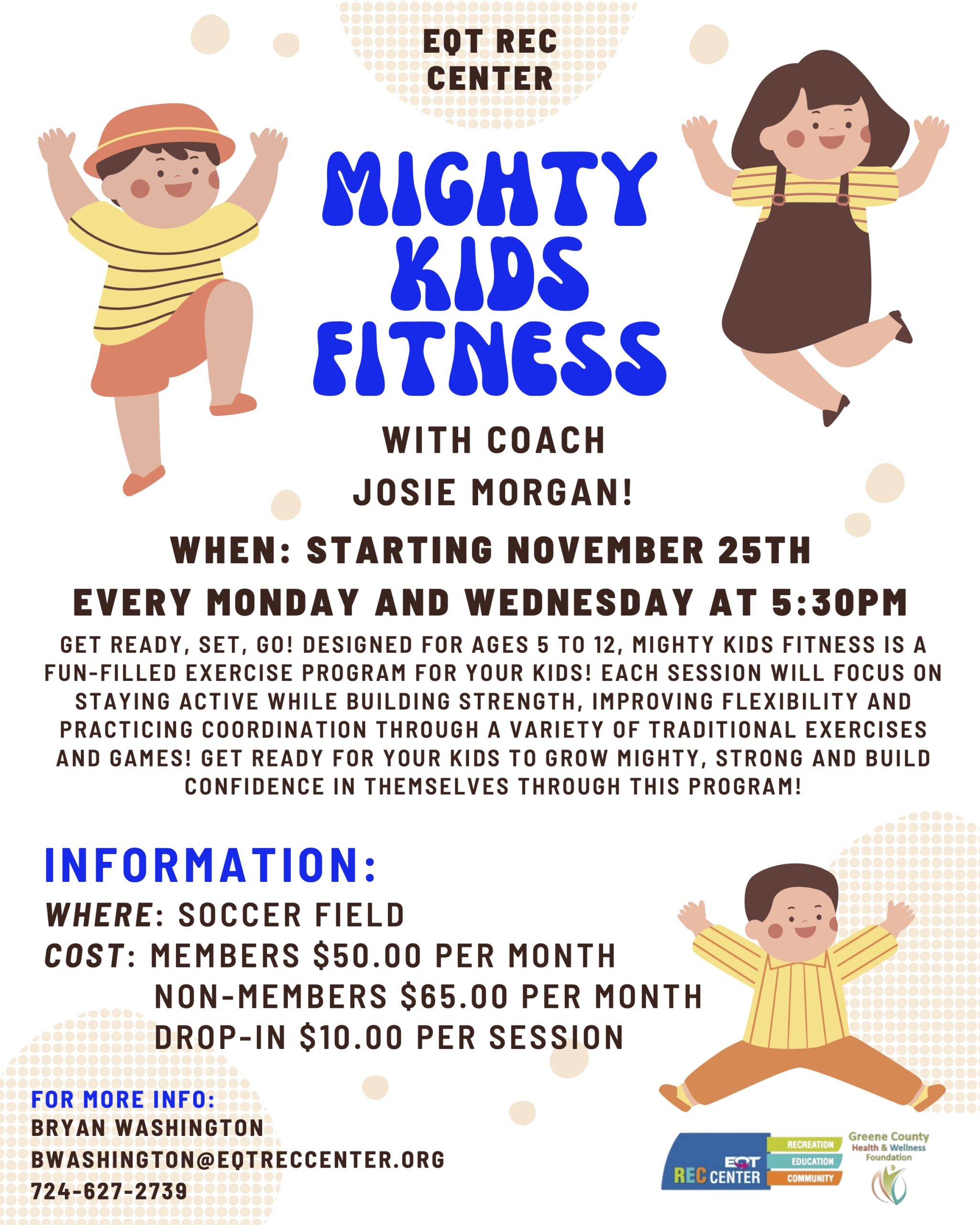 Mighty Kids Fitness Flyer